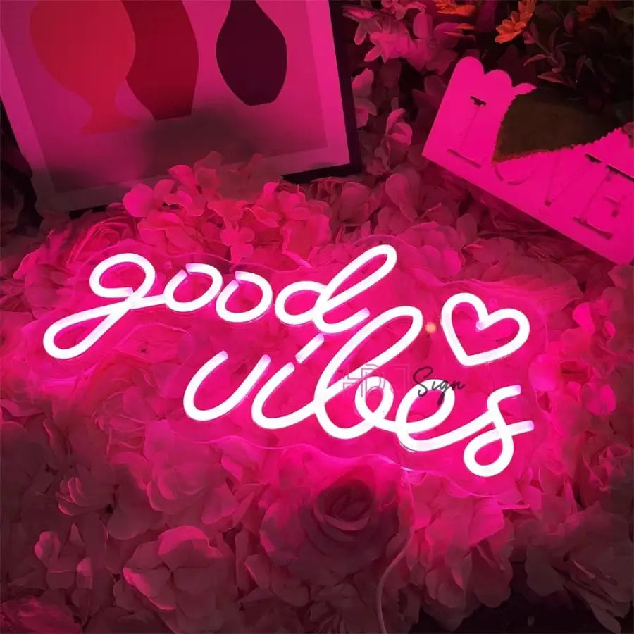Good Vibes Multicolor Neon Sign - Neon Sign