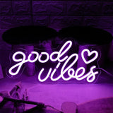 Good Vibes Multicolor Neon Sign - Neon Sign