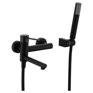 Matte Black Shower Faucet Modern Minimalist Design, main product view