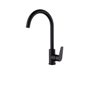 Matte Black Kitchen Faucet Modern Design, main product view