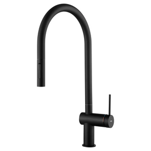 Matte Black Kitchen Faucet Modern Minimalist Design, main product view