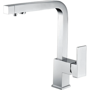 Capri Chrome Kitchen Faucet with Osmosis System, main product view