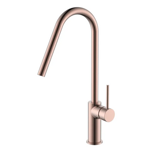 Kenya Brushed Rose Gold Kitchen Faucet Modern Design, main product view