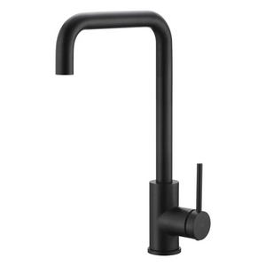 Matte Black Kitchen Faucet Modern Minimalist Design, main product view