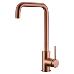 Brushed Rose Gold Kitchen Faucet Modern Design, main product view