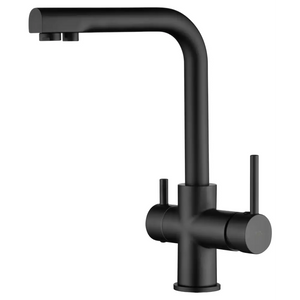 Matte Black Kitchen Faucet Modern Minimalist Design, main product view