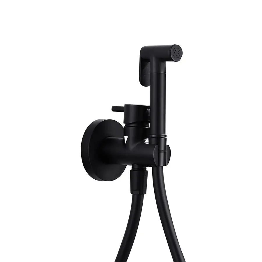 Grifo Empotrado De Bidé Múnich Negro Mate