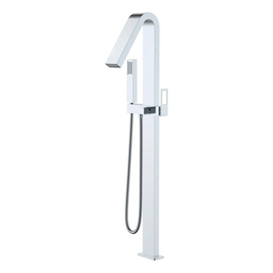 Chrome Freestanding Bathtub Faucet Modern Design, main product view
