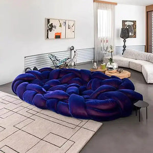 Compressed Hand Woven Craft Velvet Braid Sofa - Compressed Sofa