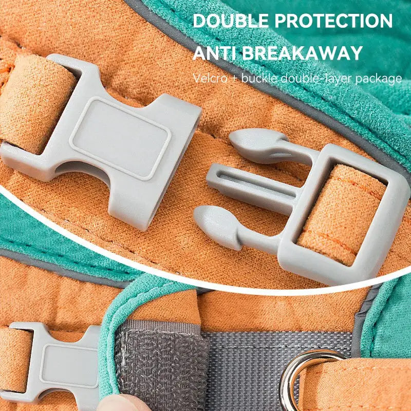 Harness and Leash Soft Padded Chest Strap Pet - Harness Pet