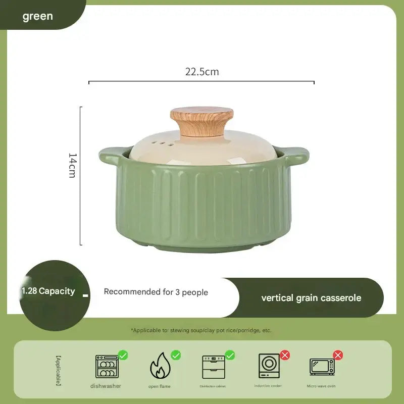 Modern Non Stick Ceramic Casserole Stew Pot - Cookware set