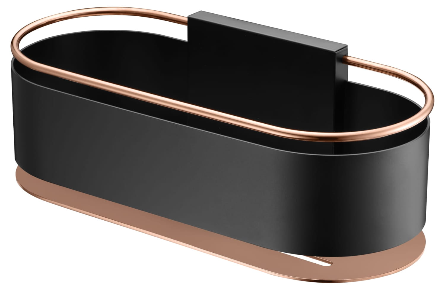 Jabonera Frontal Anga Negro Oro Rosa