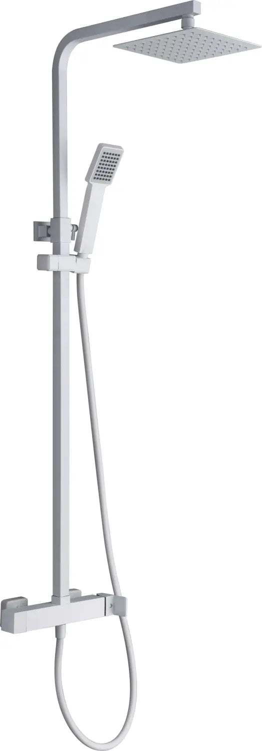 Conjunto De Ducha Monomando Fiyi Blanco Mate