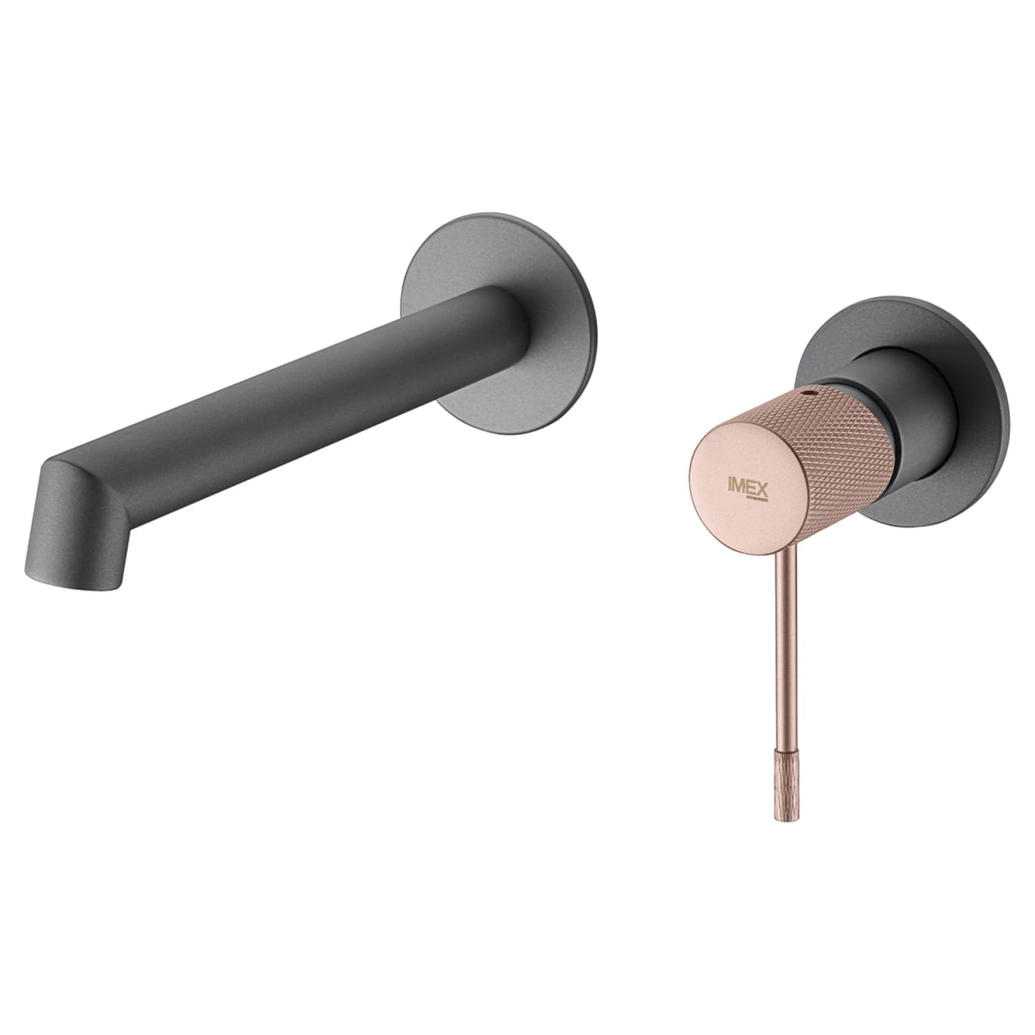 Monomando Lavabo Empotrado Line Gris Champagne