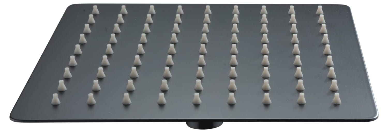 Rociador Cuadrado 30X30 Negro Mate