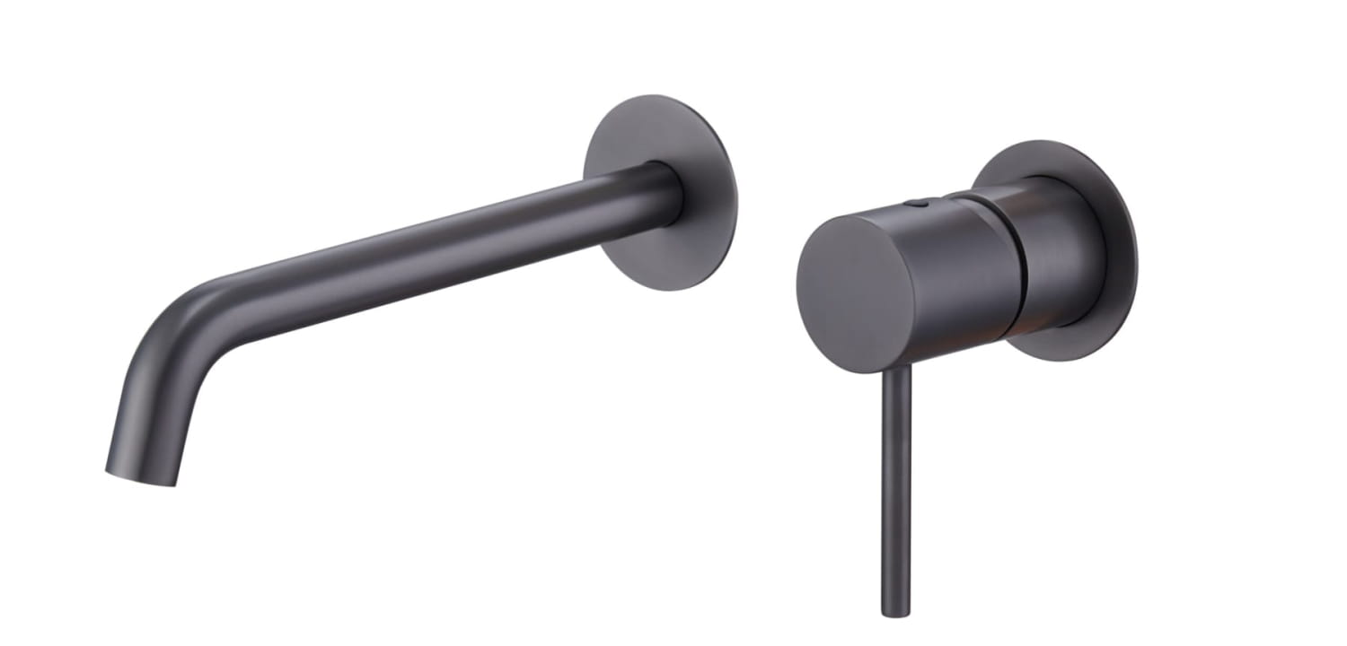 Monomando Lavabo Empotrado Monza Negro Gun Metal