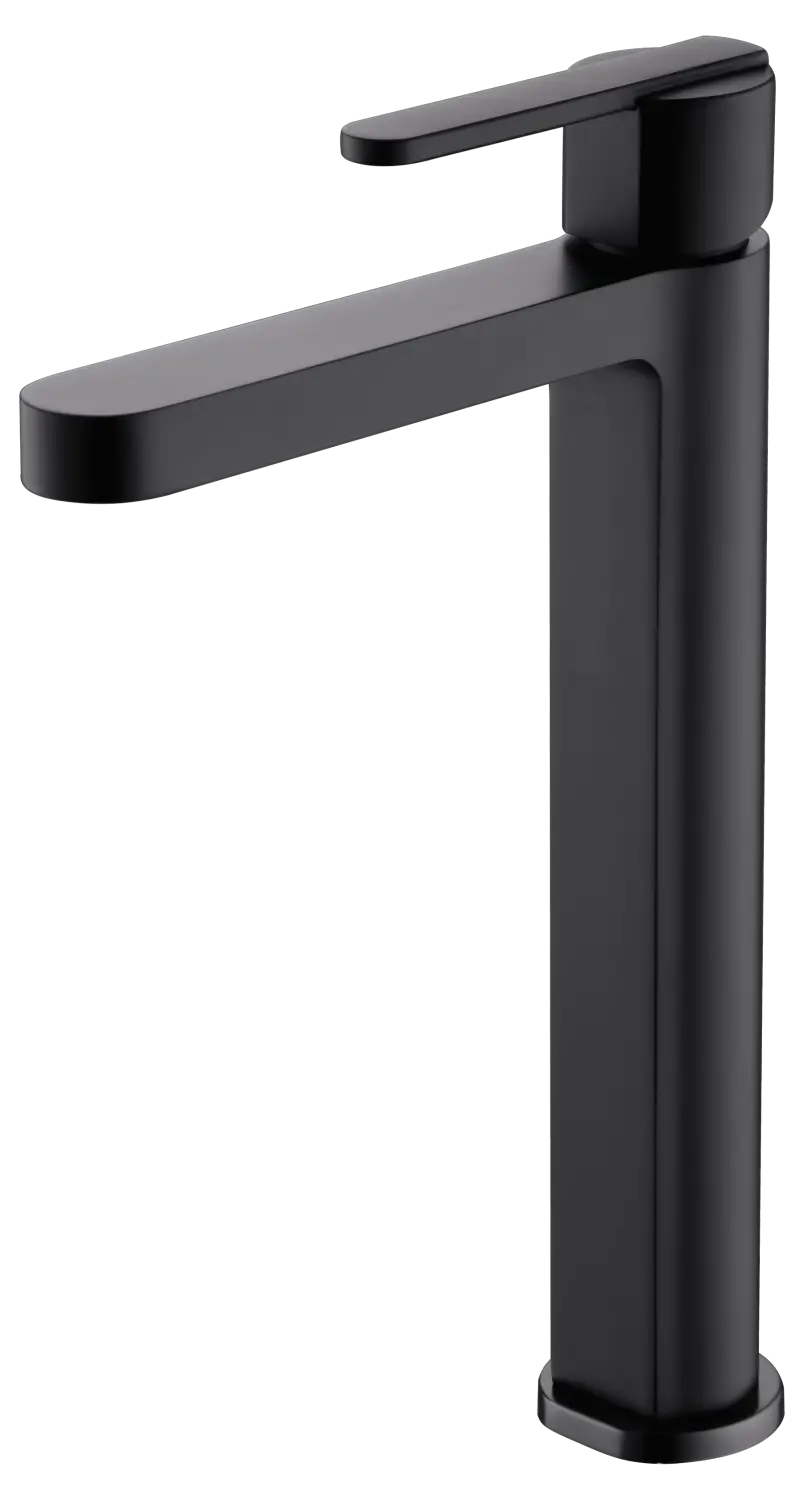 Monomando Lavabo Alto Roma Negro Mate