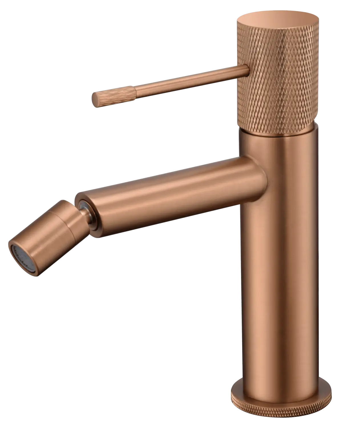 Monomando Bidé Line Oro Rosa Cepillado