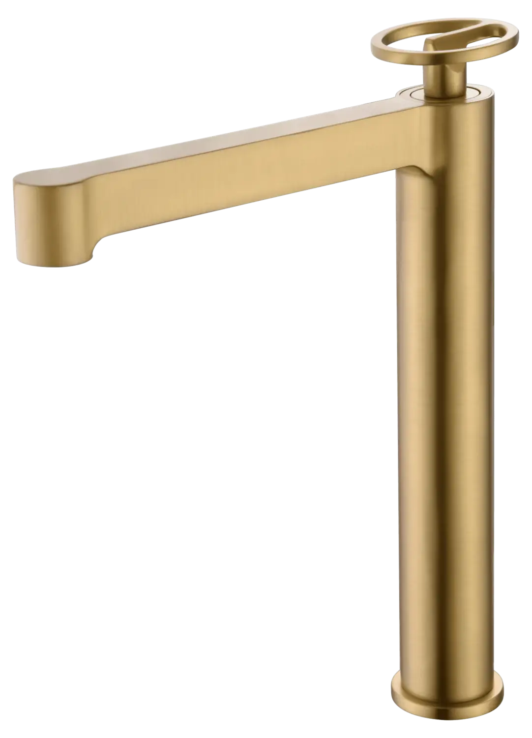 Monomando Lavabo Alto Olimpo Oro Cepillado