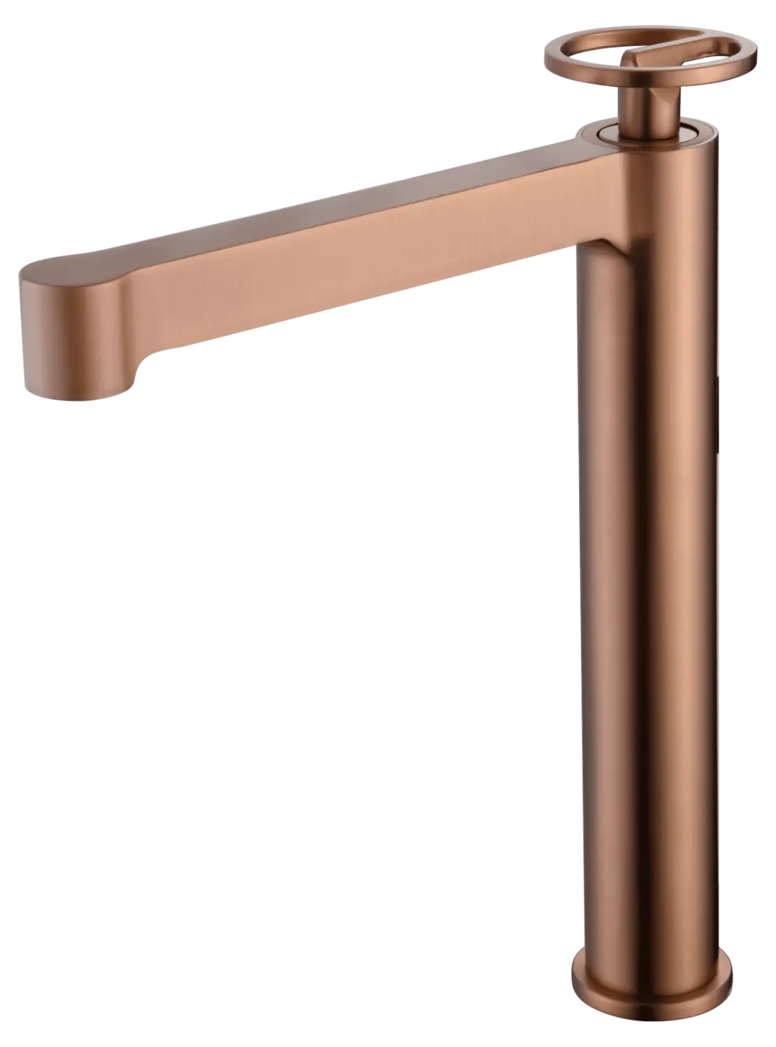 Monomando Lavabo Alto Olimpo Oro Rosa Cepillado