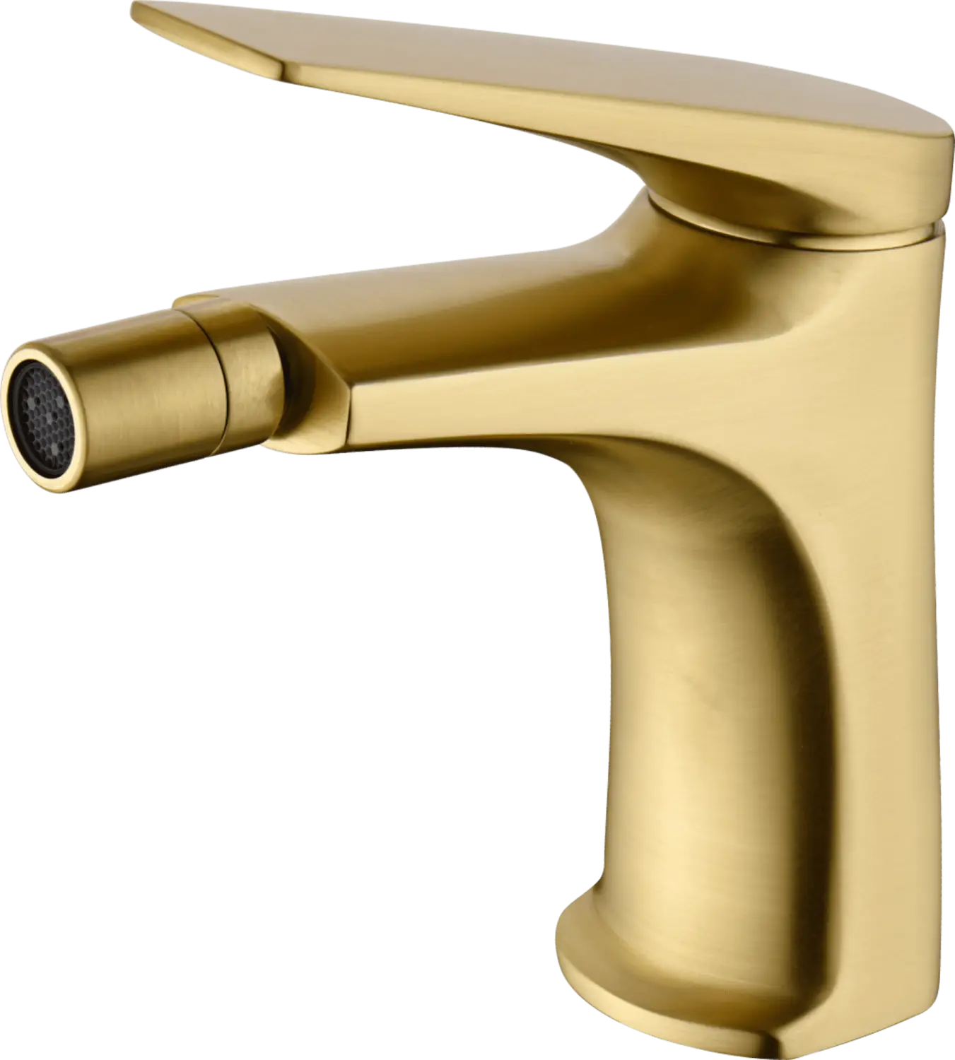 Monomando Bidé Delos Oro Cepillado