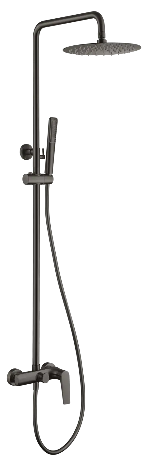 Conjunto Ducha Monomando Delos Black Gun Metal