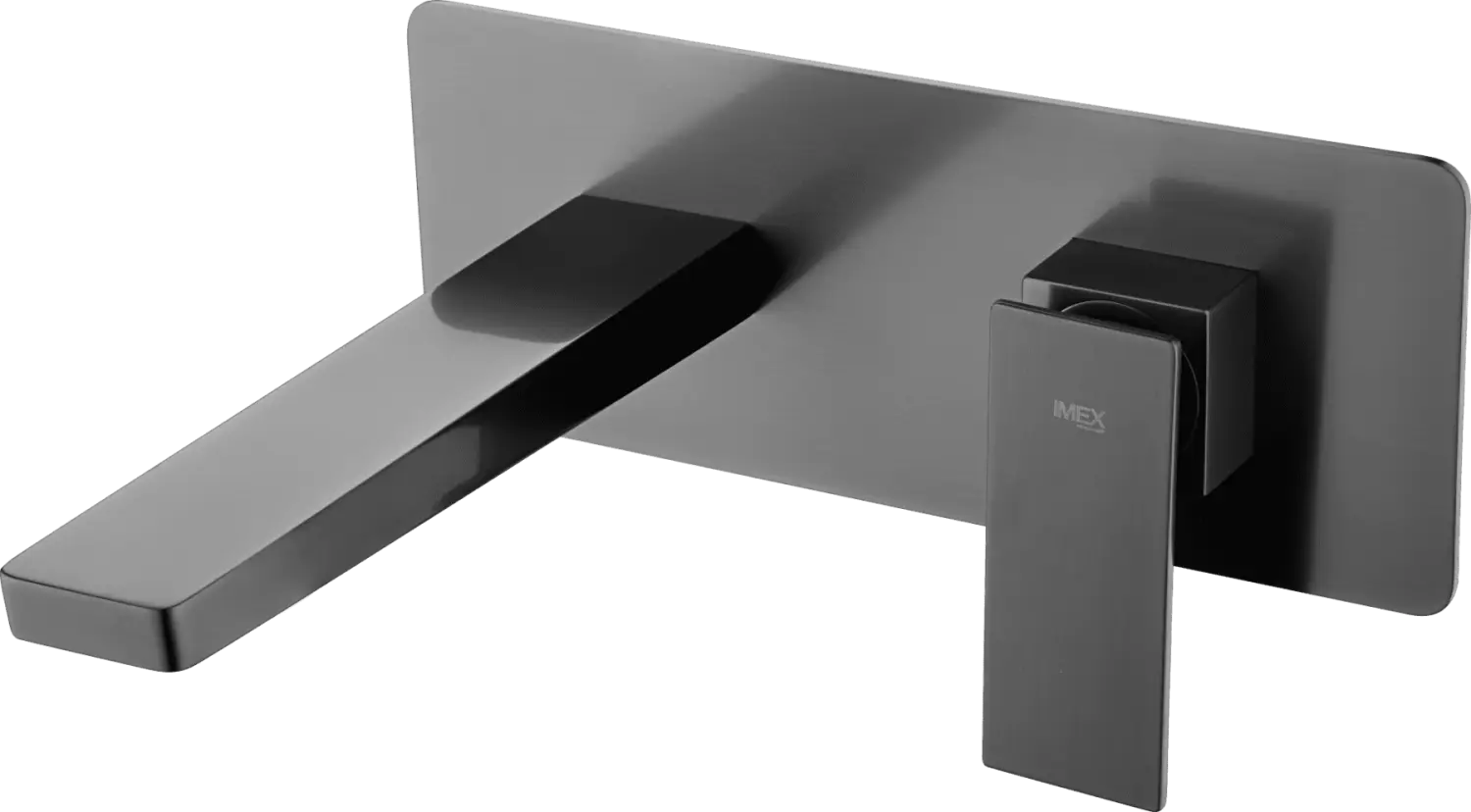 Monomando Empotrado Lavabo Pisa Negro Gun Metal