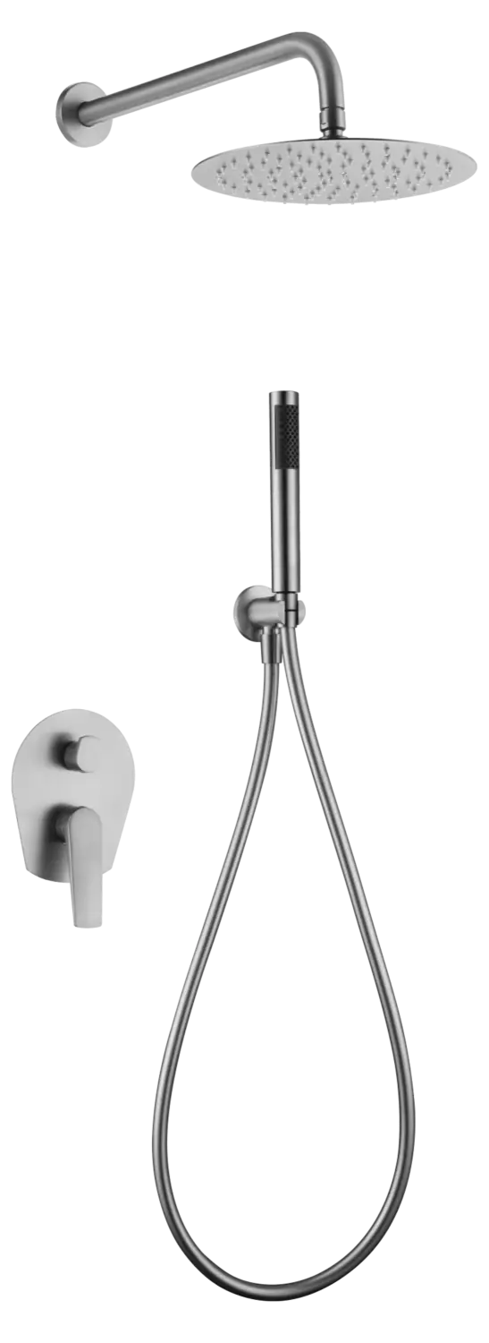Conjunto Ducha Monomando Empotrado Delos (Acero S316)