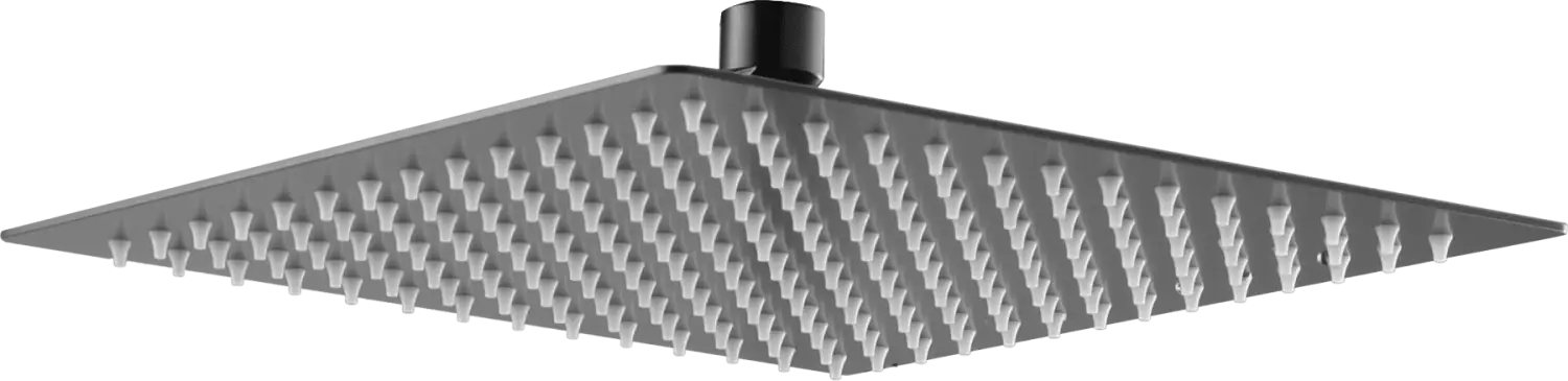 Rociador Cuadrado 20X20 Negro Gun Metal