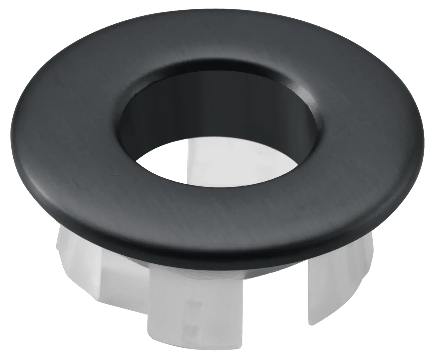 Embellecedor Rebosadero Lavabo Black Gun Metal