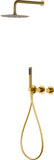Conjunto Ducha Termostático Empotrado Assen Oro Cepillado - Shower Set