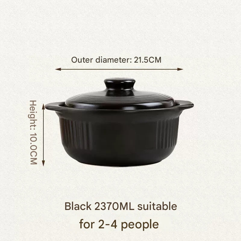 Ceramic Casserole Large Capacity Stone Stew Pot