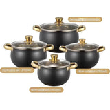 12 Piece Stainless Steel Cookware Pots Soup Pans Set