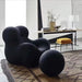 Ice silk starry sky black 118cm large sofa [door delivery]