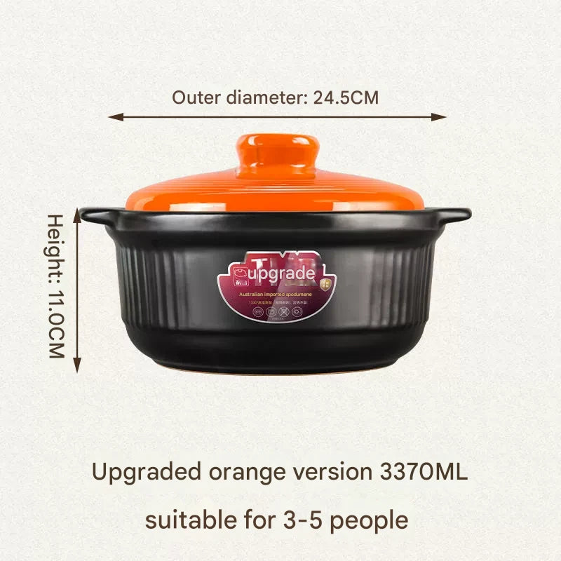 Ceramic Casserole Large Capacity Stone Stew Pot