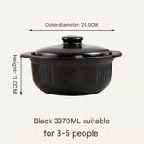 Ceramic Casserole Large Capacity Stone Stew Pot