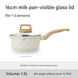 4 Piece Non Stick Cookware Frying Pan Soup Pot Set