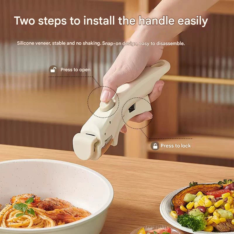 Ceramic Removable Non Stick Cookware Handle Frying Pot Set