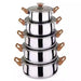 Wooden Handle Pot - 10PCS