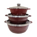 3 piece set - Red