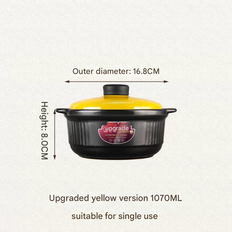 Ceramic Casserole Large Capacity Stone Stew Pot