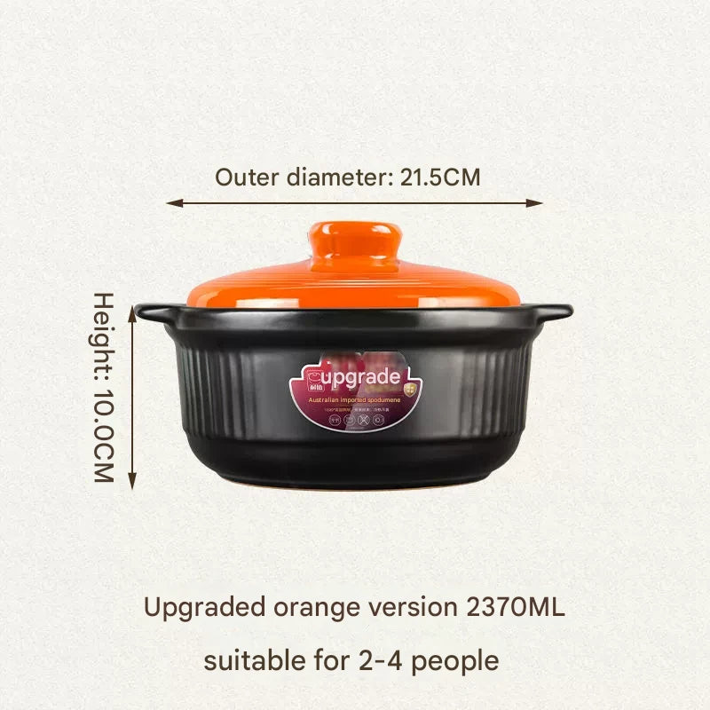 Ceramic Casserole Large Capacity Stone Stew Pot