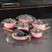 Pink gold handle