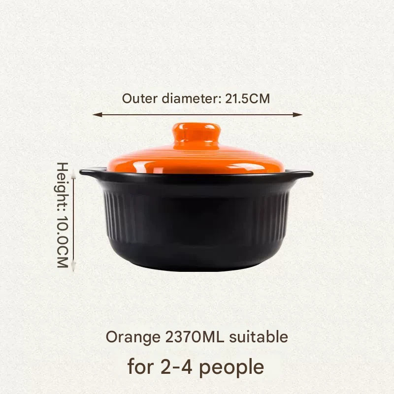 Ceramic Casserole Large Capacity Stone Stew Pot