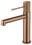 Monomando Lavabo Line Oro Rosa Cepillado