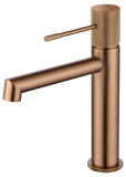 Monomando Lavabo Line Oro Rosa Cepillado