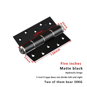 Invisible Sizzle Handle Single Side Door Lock - Black - Hinge / 55mm