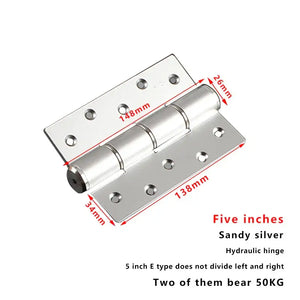 Invisible Sizzle Handle Single Side Door Lock - Silver - Hinge / 55mm