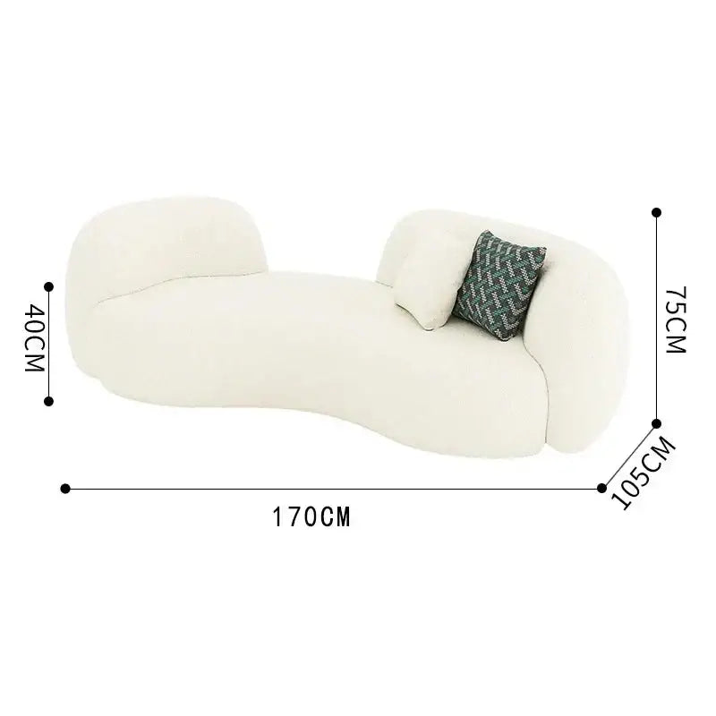 Italian Minimalist Nordic 2 Seater Couch Sofa - Sofa