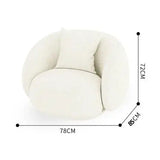 Italian Minimalist Nordic 2 Seater Couch Sofa - Accent Chair: 78 x 85 x 72 cm - Sofa